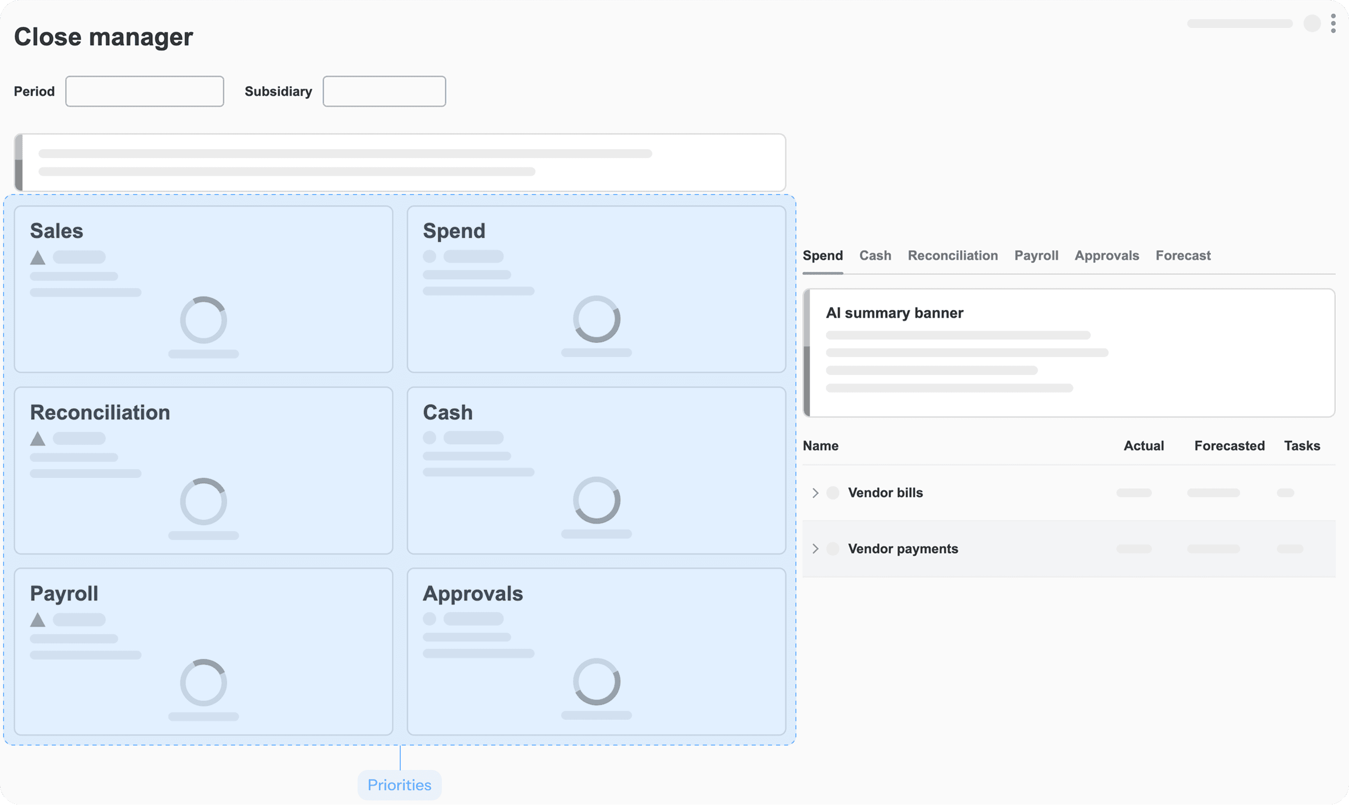 Expanded Oracle NetSuite review exploration with many category cards and AI summaries competing for attention.