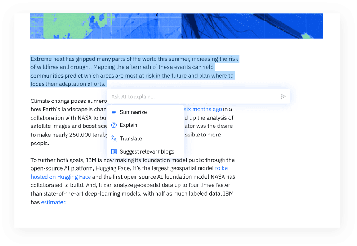IBM Research content explanation preview.