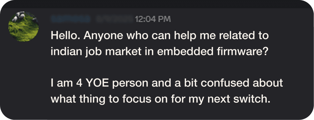 Discord post asking for help deciding what to focus on next.