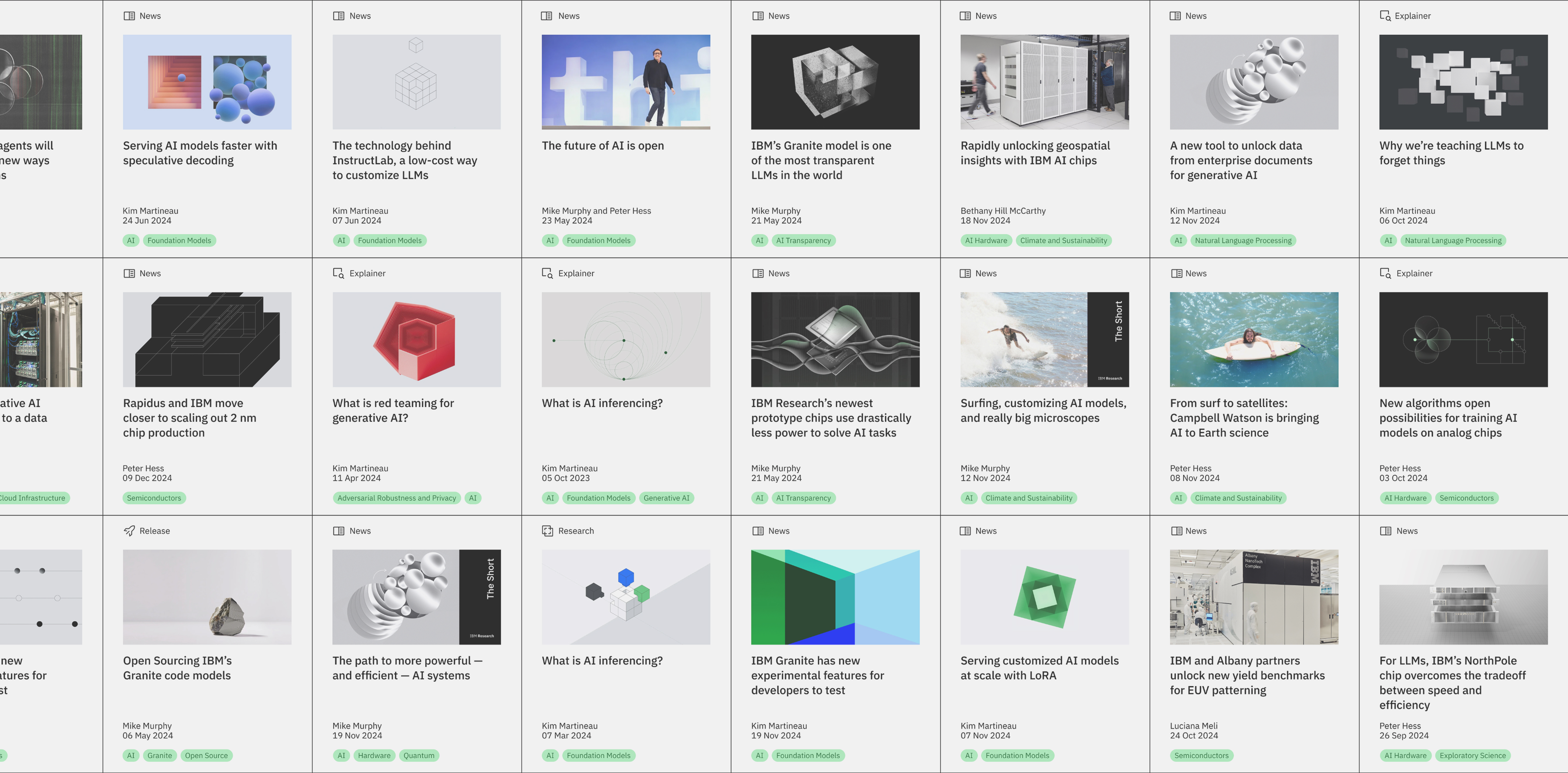 A collection of articles on the IBM Research blog